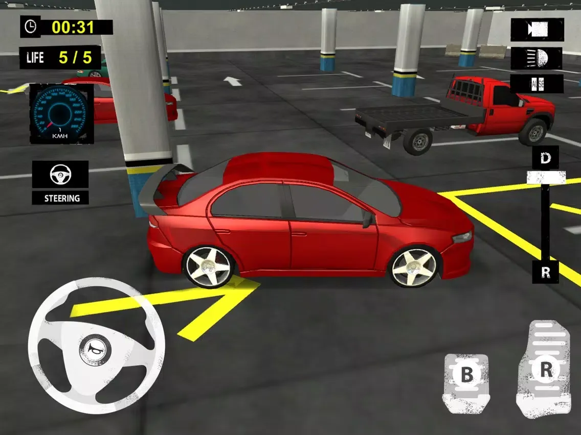 Capturas de tela do Multi Level Car Parking: Extreme Driving Test Sim iPad 