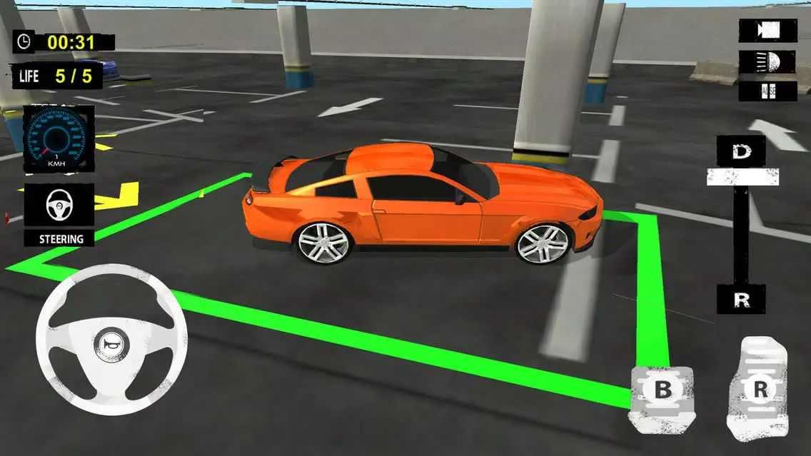 Capturas de tela do Multi Level Car Parking: Extreme Driving Test Sim