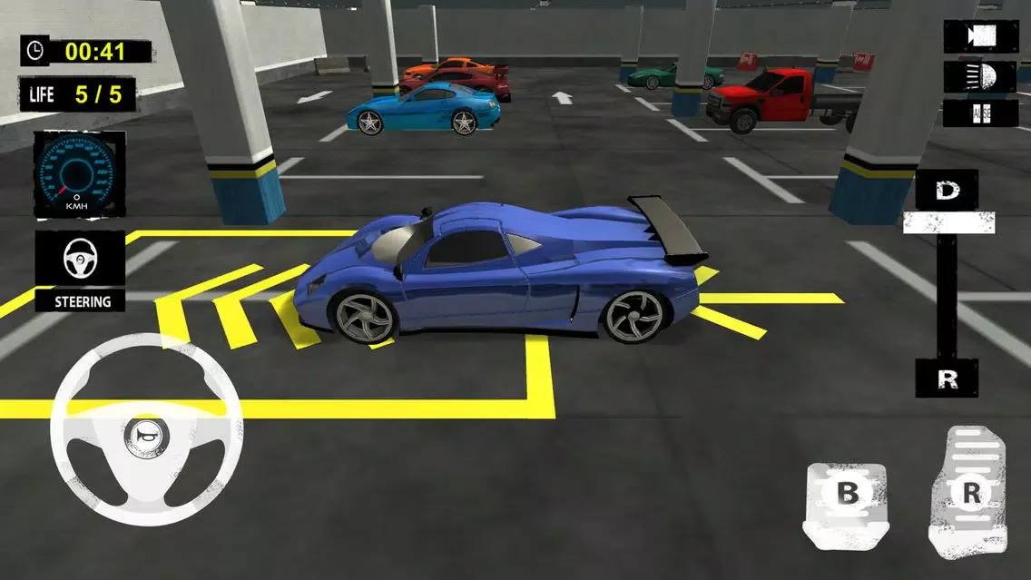 Capturas de tela do Multi Level Car Parking: Extreme Driving Test Sim