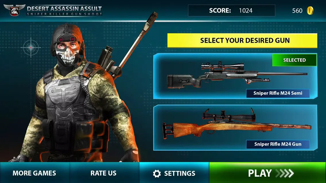 Zrzuty ekranu Desert Assassin Assault : Sniper Killer Gun Shot