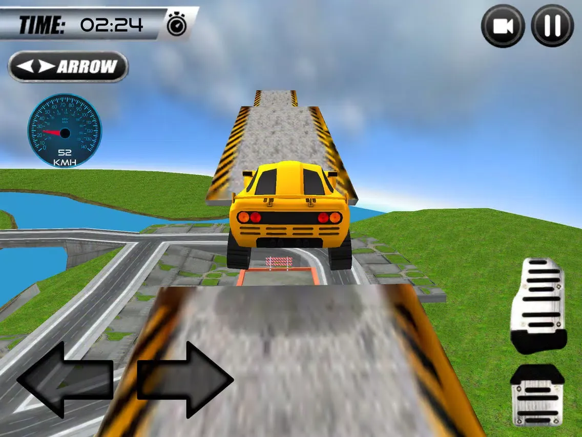Capturas de tela do Super Car Roof Jumping 2018 iPad 
