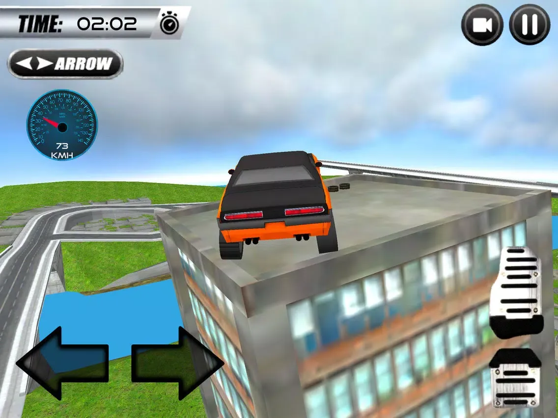 Capturas de tela do Super Car Roof Jumping 2018 iPad 