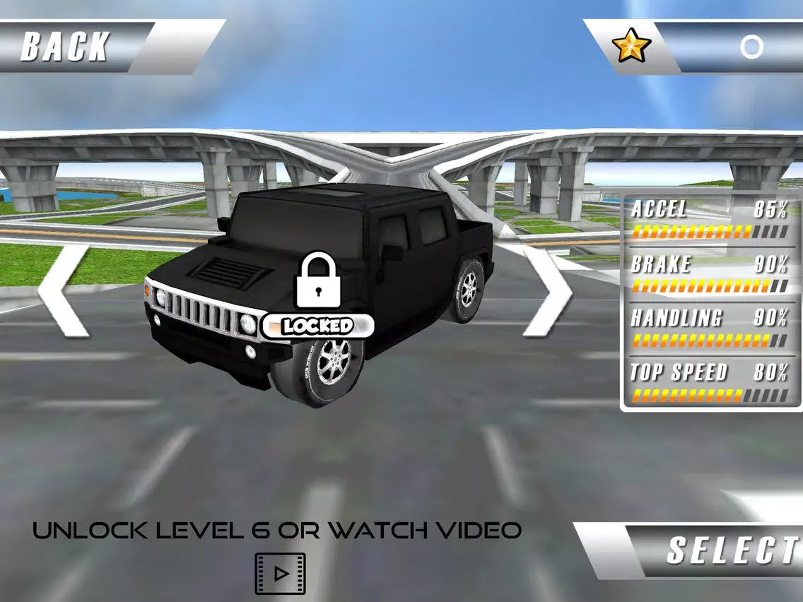 Capturas de tela do Super Car Roof Jumping 2018 iPad 