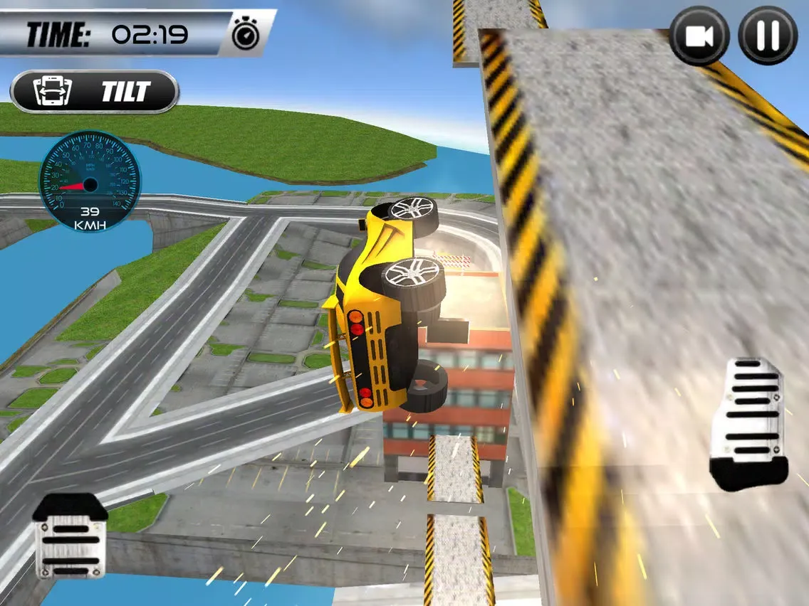 Capturas de tela do Super Car Roof Jumping 2018 iPad 