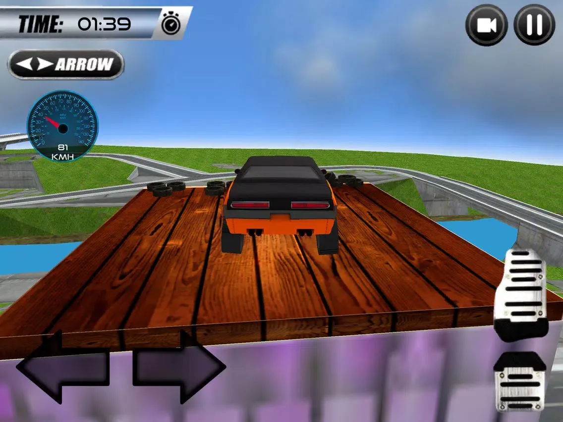 Capturas de tela do Super Car Roof Jumping 2018 iPad 