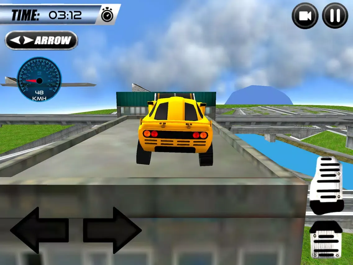 Capturas de tela do Super Car Roof Jumping 2018 iPad 