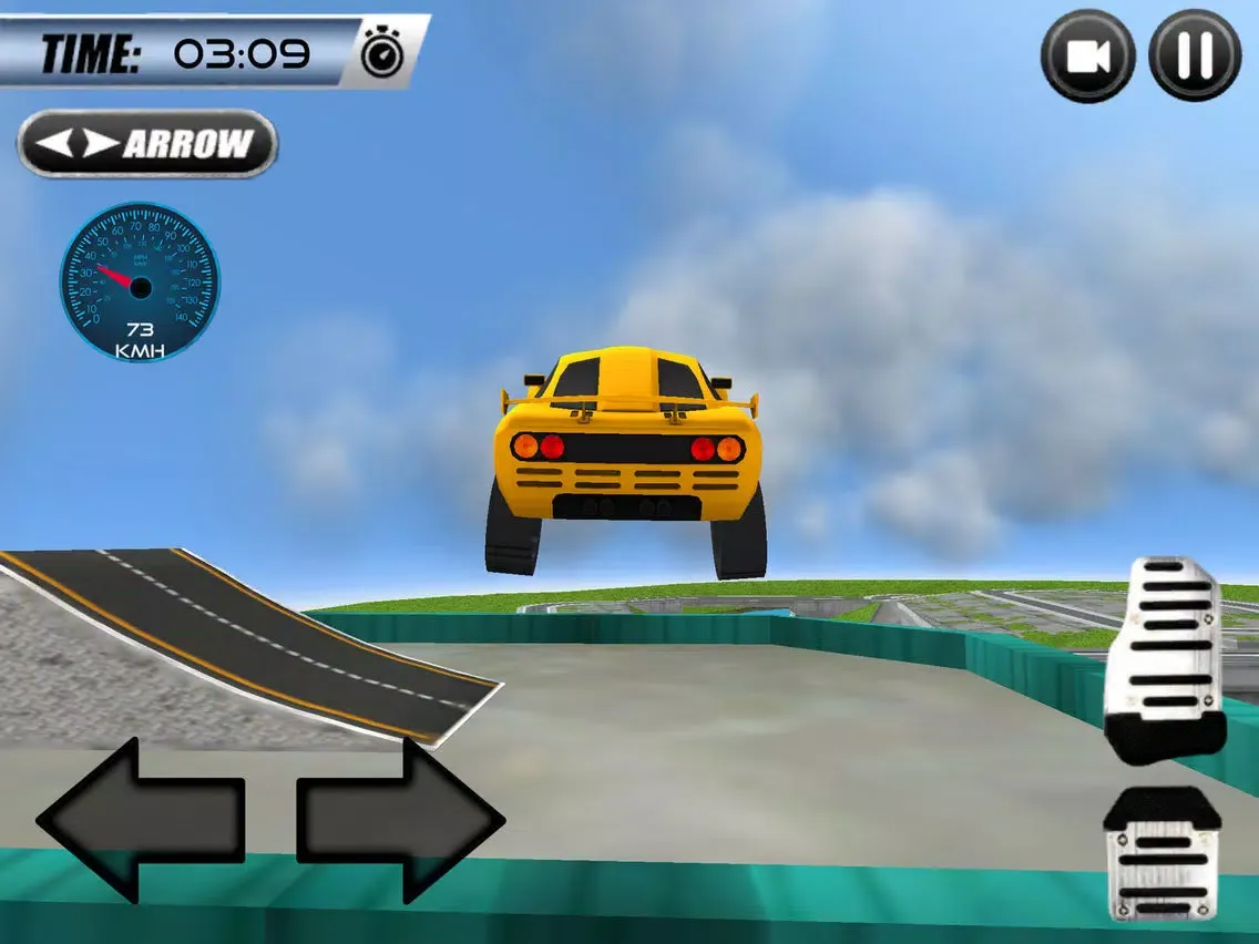Capturas de tela do Super Car Roof Jumping 2018 iPad 