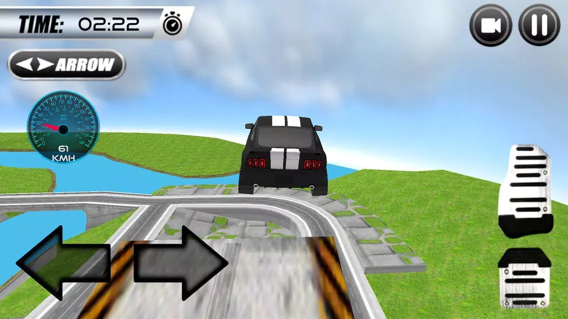 Capturas de tela do Super Car Roof Jumping 2018