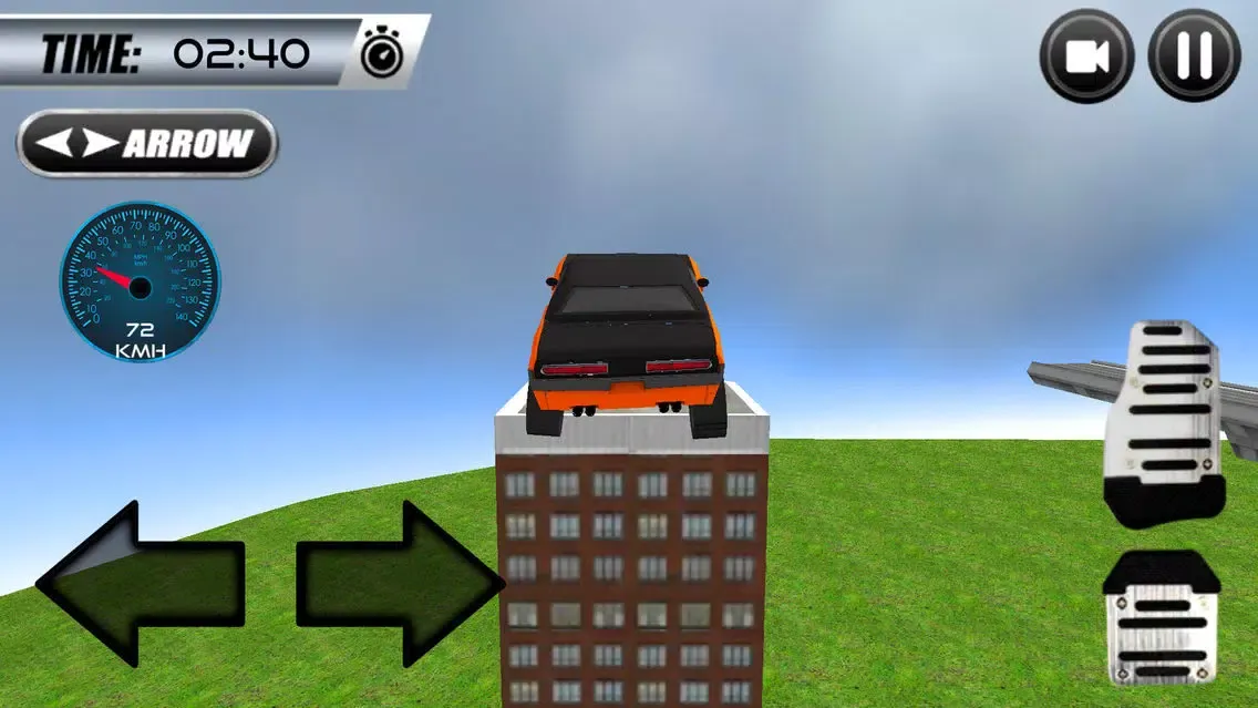 Capturas de tela do Super Car Roof Jumping 2018