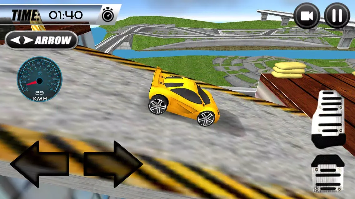 Capturas de tela do Super Car Roof Jumping 2018