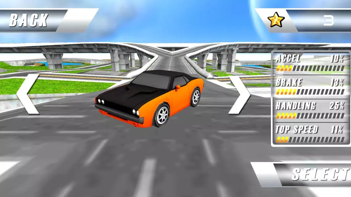 Capturas de tela do Super Car Roof Jumping 2018