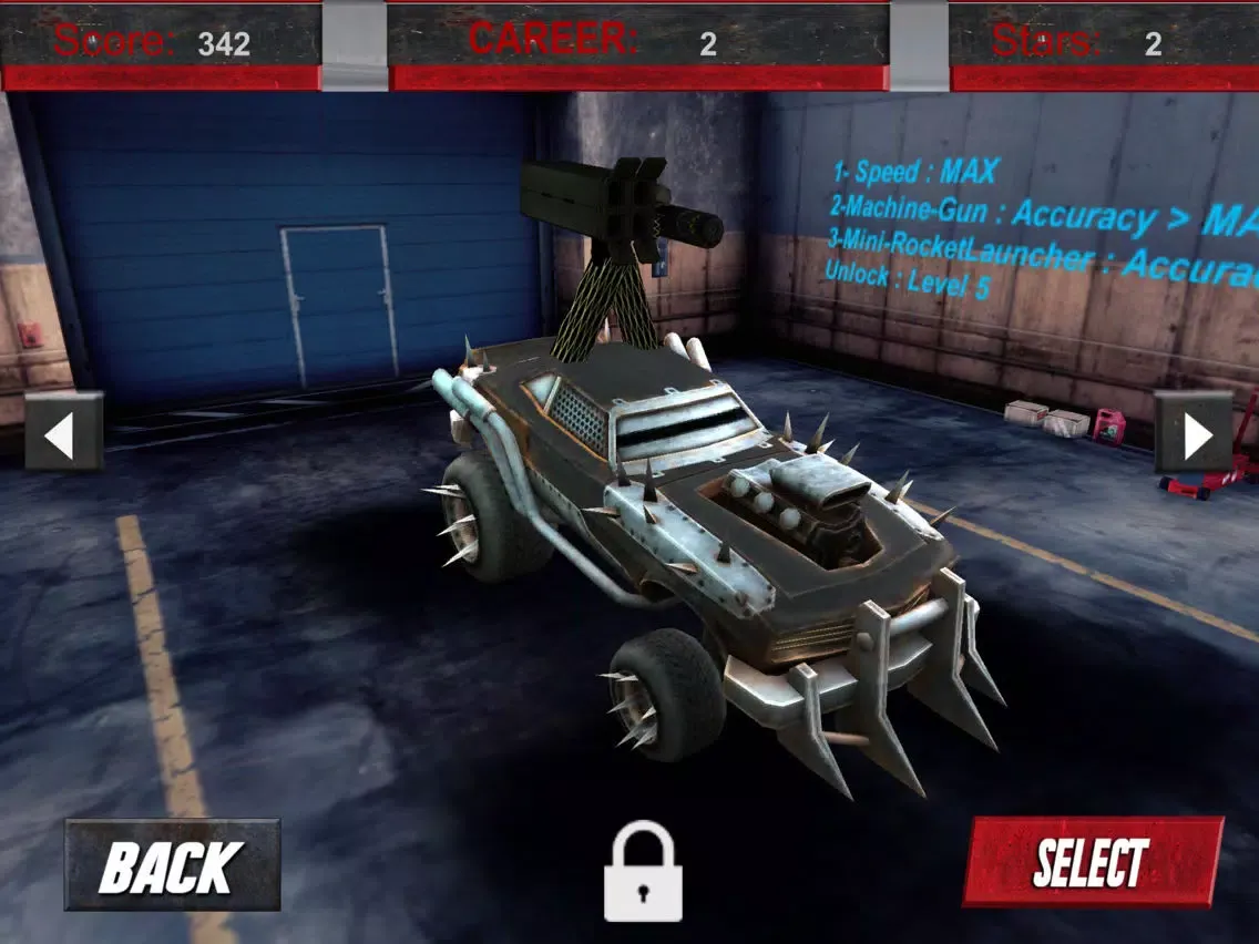 Ảnh chụp màn hình của Zombie Smasher: Drive Shoot and Kill in Apocalypse iPad 