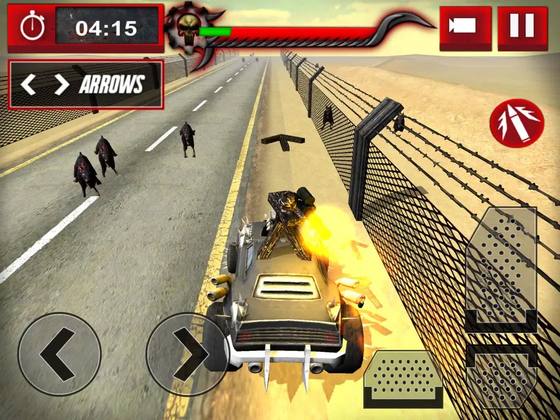 Ảnh chụp màn hình của Zombie Smasher: Drive Shoot and Kill in Apocalypse iPad 