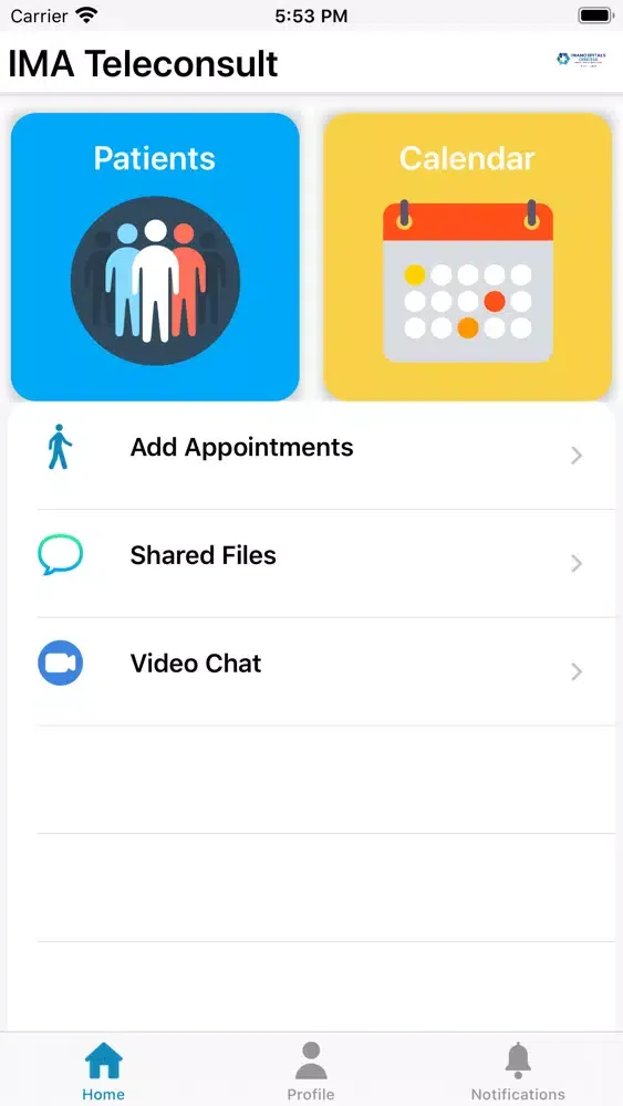 Ảnh chụp màn hình của IMA Teleconsult