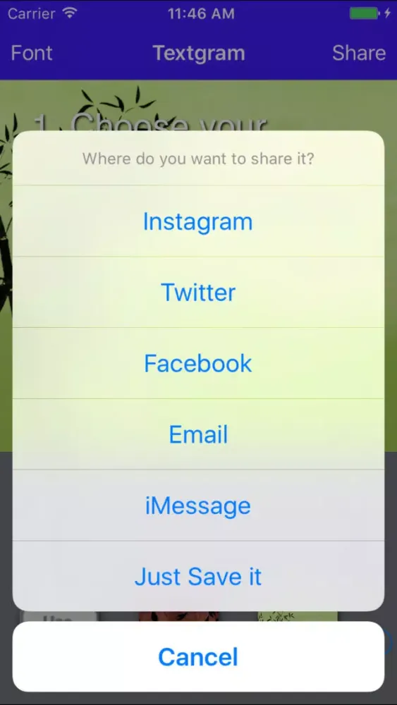 Textgram - Text and Photo Messaging Maker应用截图