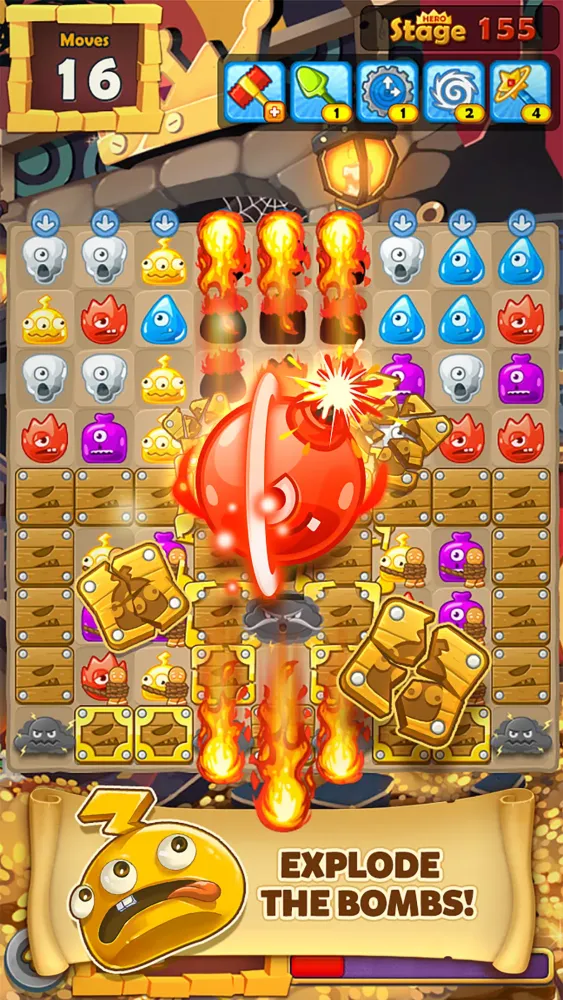 MonsterBusters: Match 3 Puzzle 스크린샷