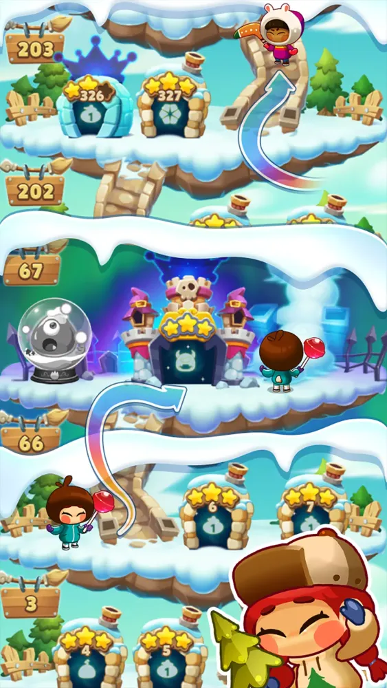 Monster Busters: Ice Slide スクリーンショット