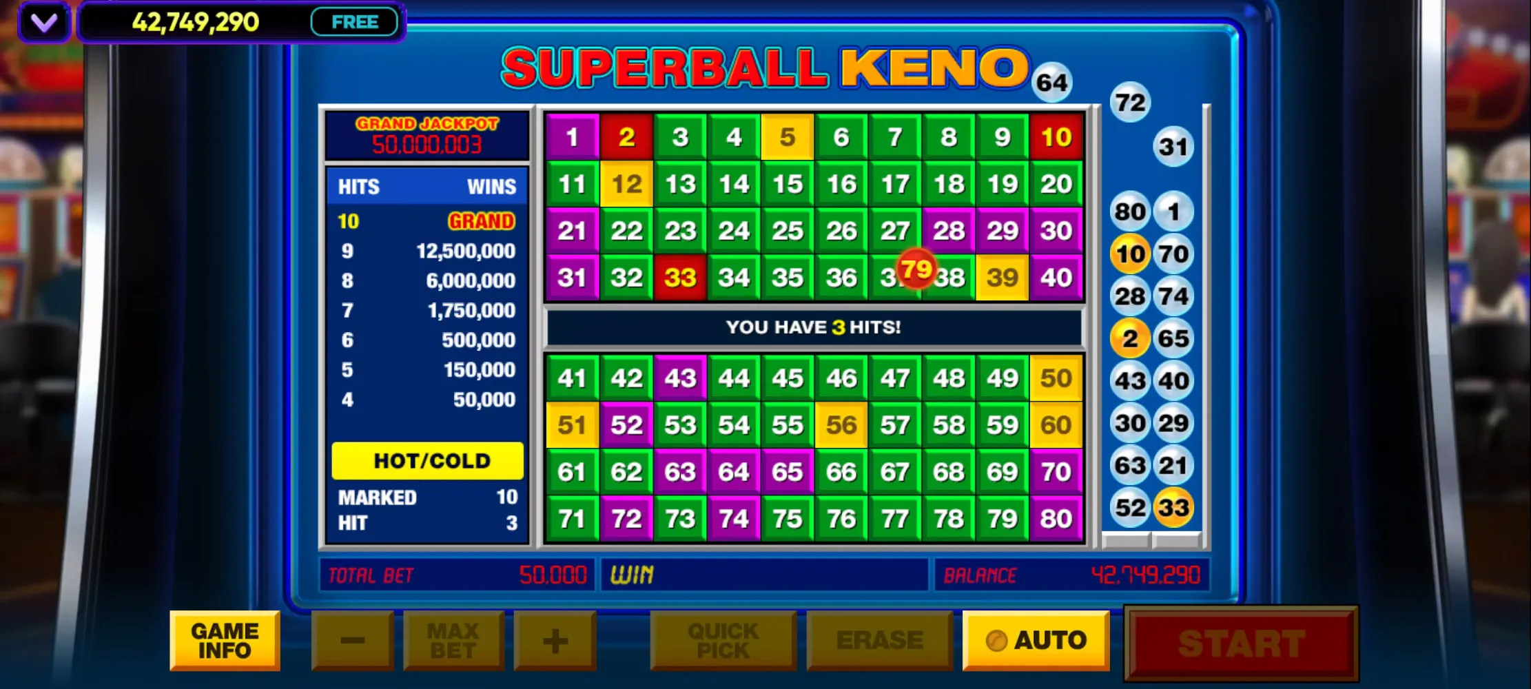 Vegas Keno Screenshots
