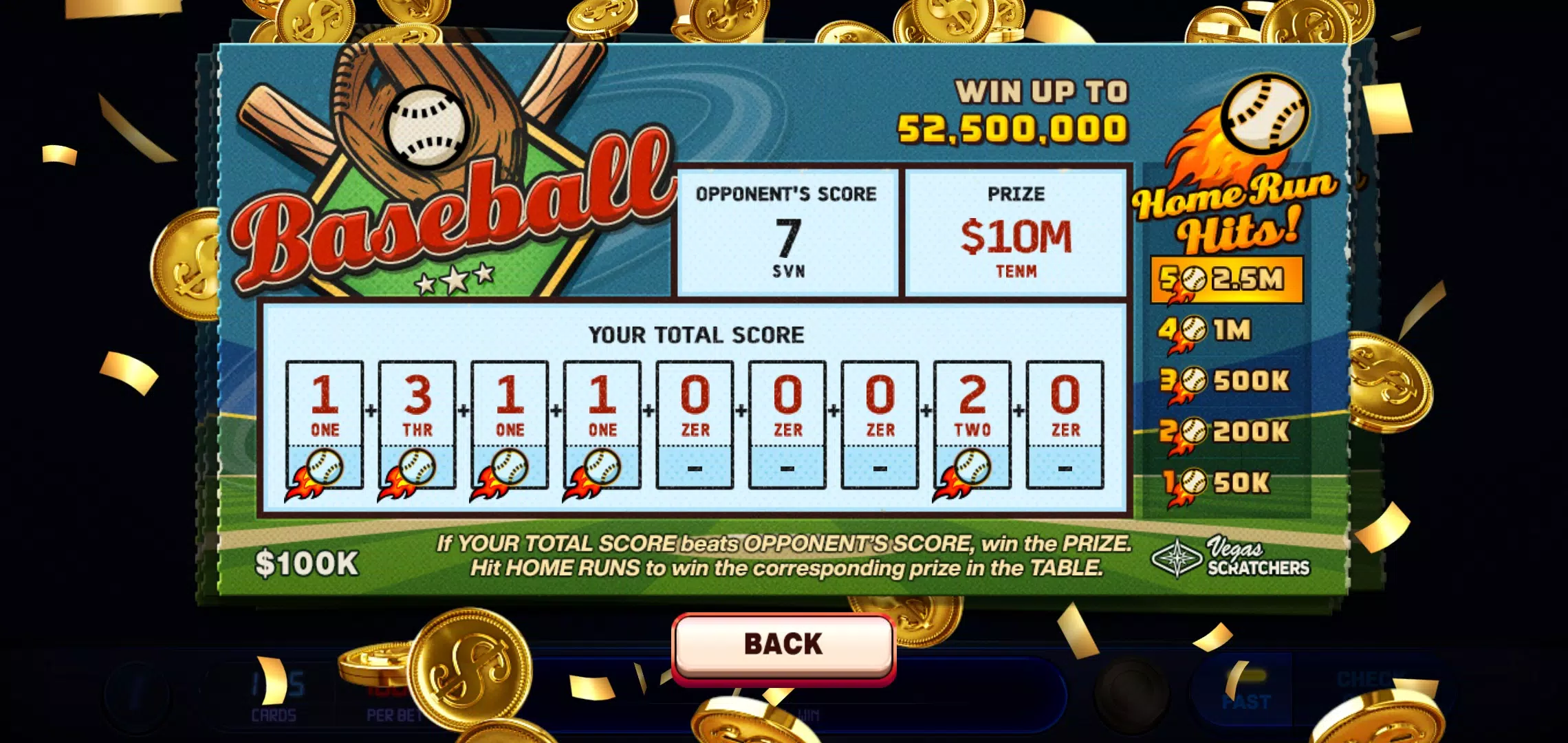 Vegas Lottery Scratchers Screenshots