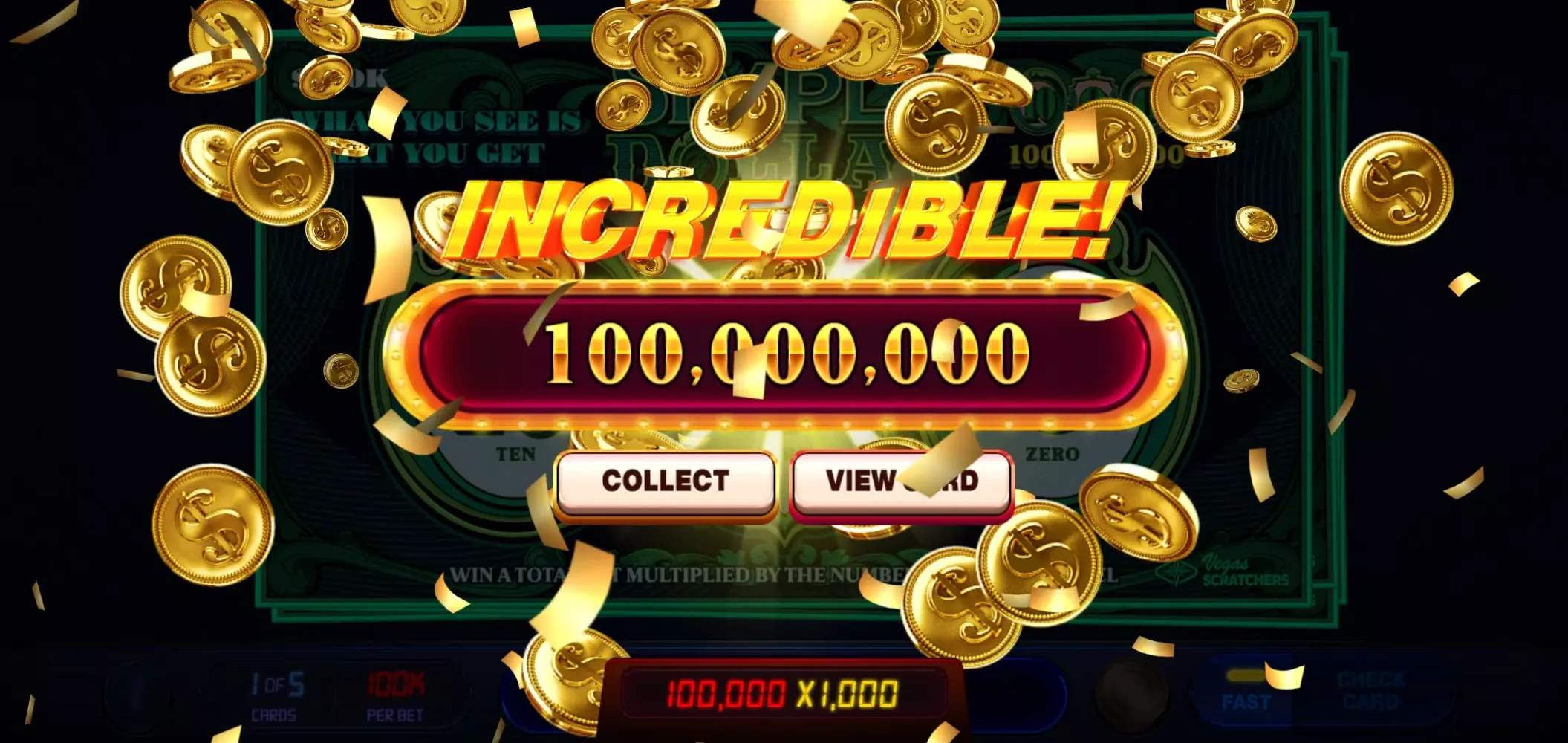 Ảnh chụp màn hình của Vegas Lottery Scratchers