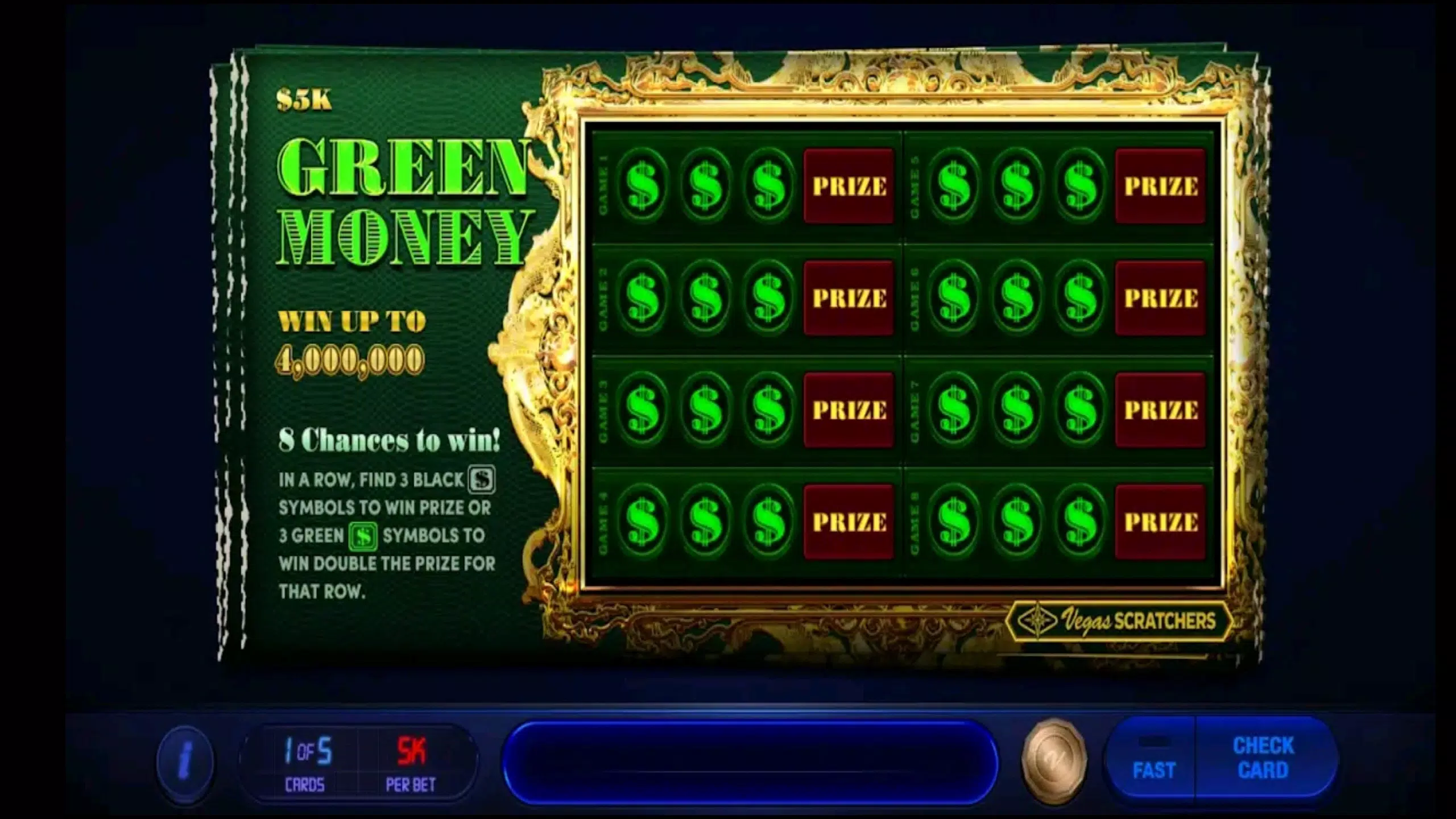 Vegas Lottery Scratchers Screenshots