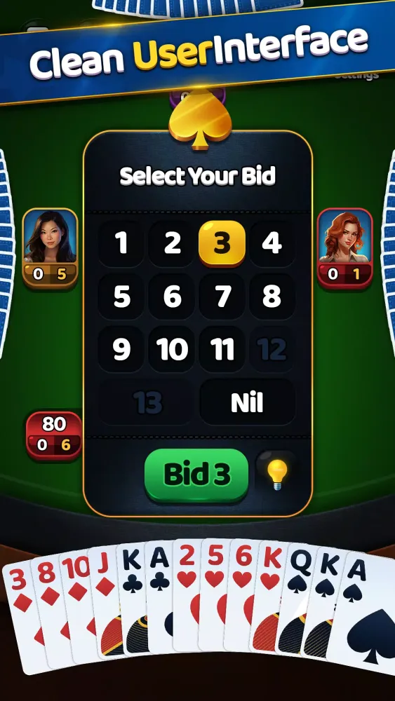 Spades: Card Game Screenshots