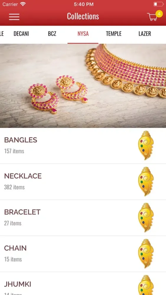 Capturas de tela do P.Mangatram Jewellers