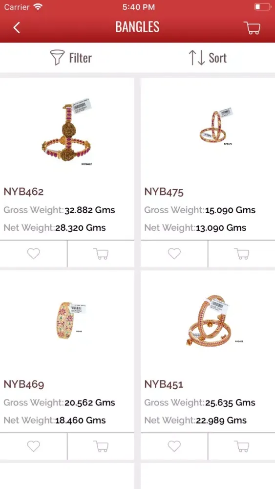 Capturas de tela do P.Mangatram Jewellers