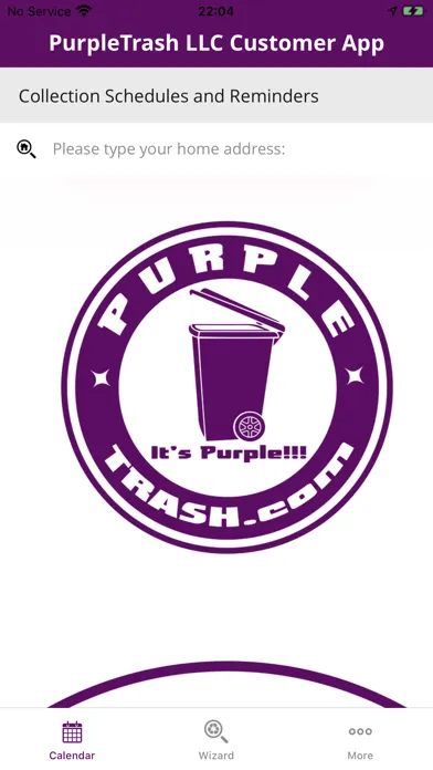 Capturas de pantalla de PurpleTrash LLC Customer App