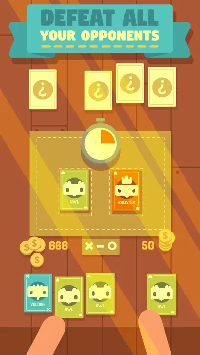Capturas de tela do Vulture Card