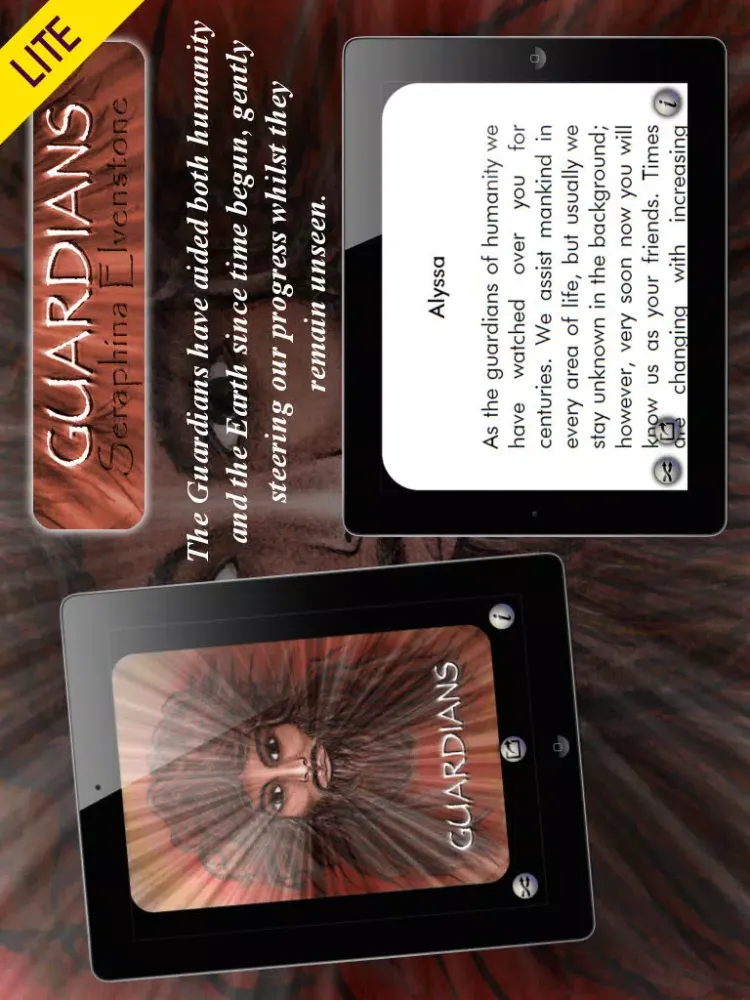 Tangkapan layar Guardians LITE Oracle Cards - Seraphina Elvenstone iPad 