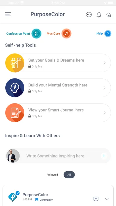 Screenshot di PurposeColor: Goal Setting App