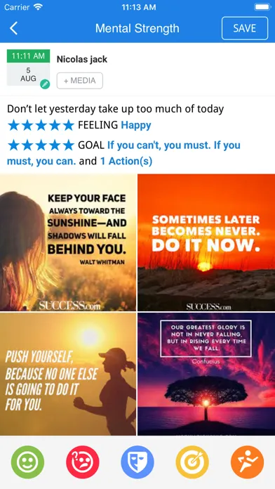 Screenshot di PurposeColor: Goal Setting App