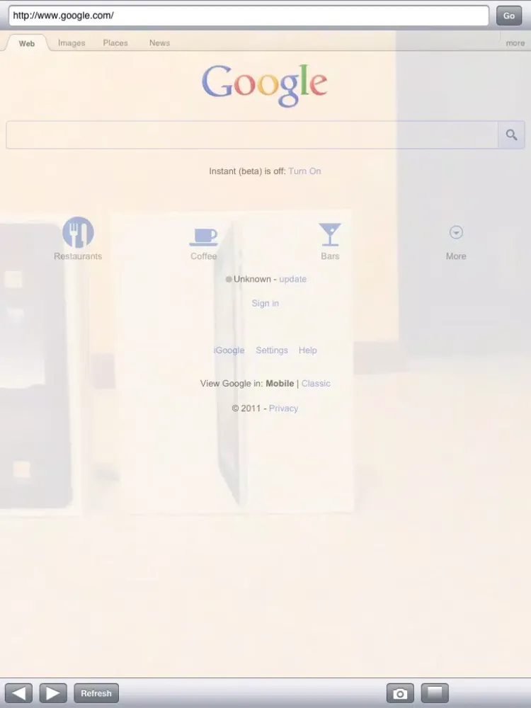 Capturas de pantalla de Hidden Camera - (With Web Browser Overlay) iPad 