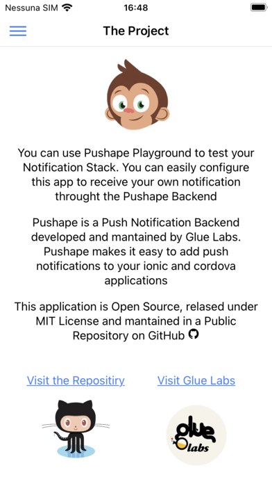 Pushape Tester Playground 스크린샷