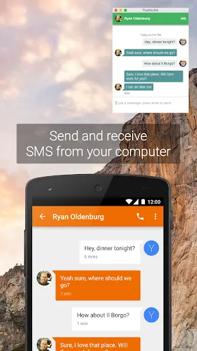 Capturas de pantalla de Pushbullet: SMS on PC and more