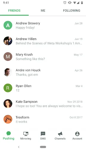 Capturas de pantalla de Pushbullet: SMS on PC and more