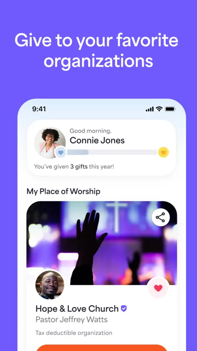 Givelify Mobile Giving App スクリーンショット