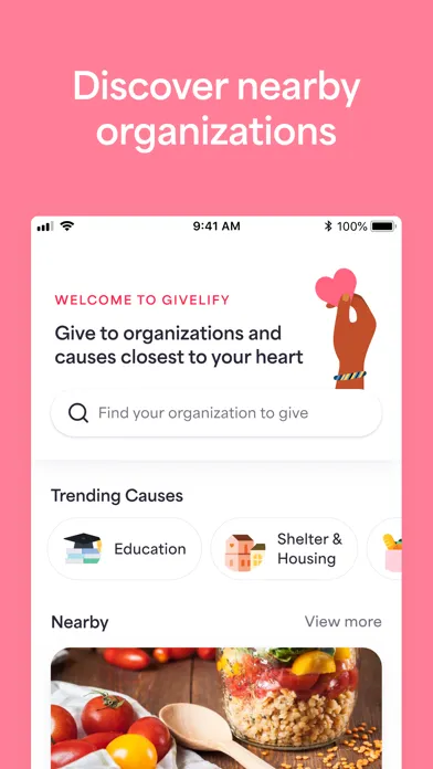 Givelify Mobile Giving App スクリーンショット
