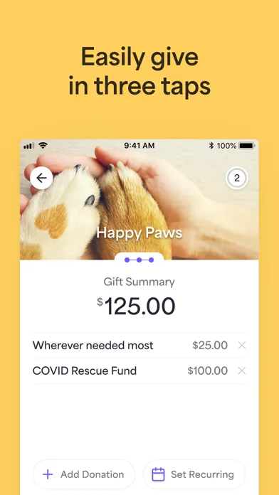 Givelify Mobile Giving App スクリーンショット