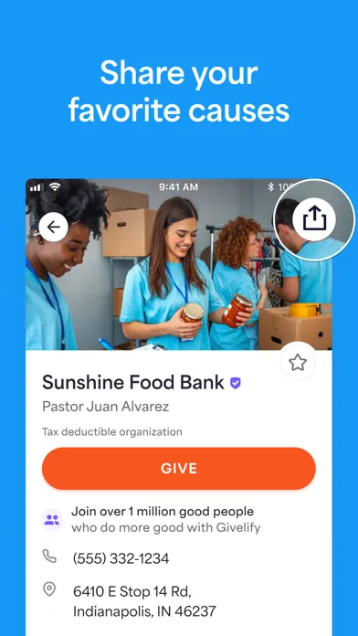 Givelify Mobile Giving App スクリーンショット