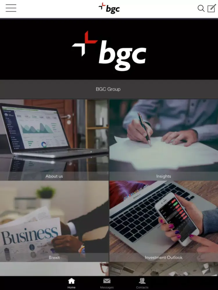 ภาพหน้าจอของ BGC Content Sharing iPad 