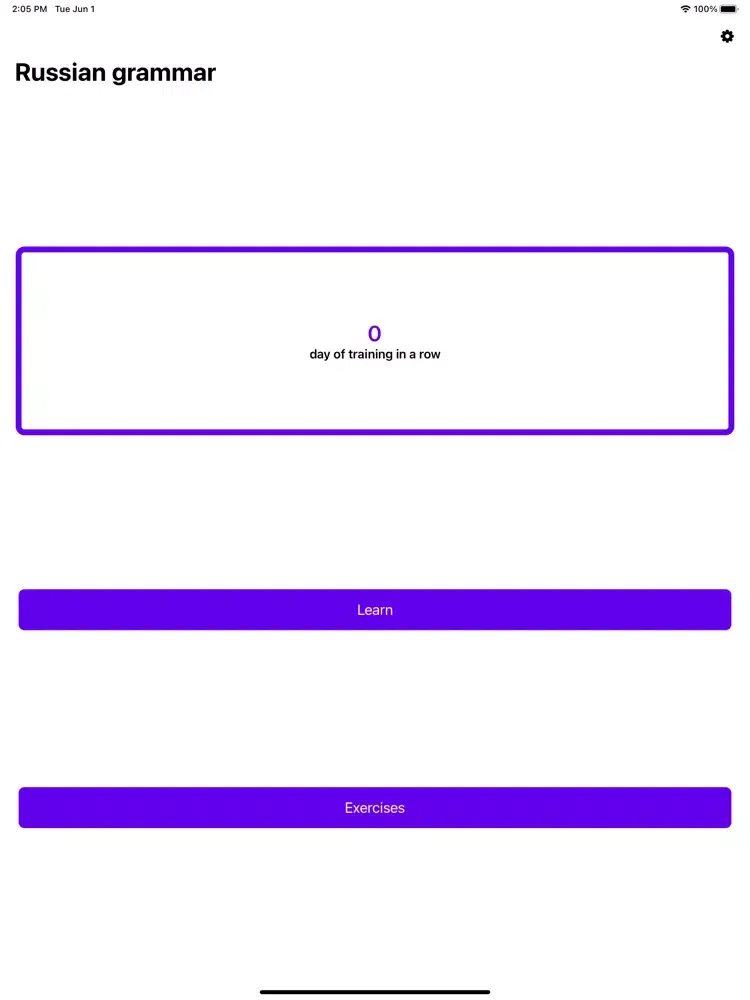 Tangkapan layar Learn Russian Grammar iPad 