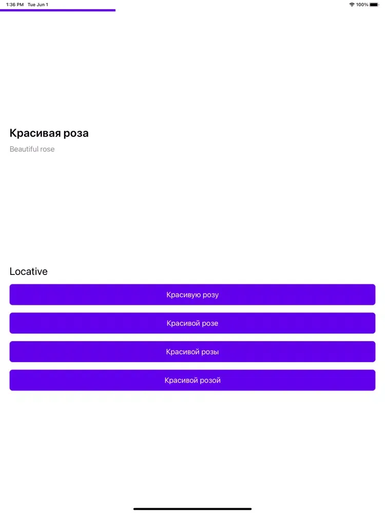 Tangkapan layar Learn Russian Grammar iPad 