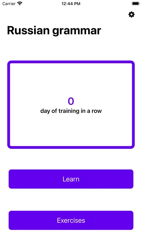 Tangkapan layar Learn Russian Grammar