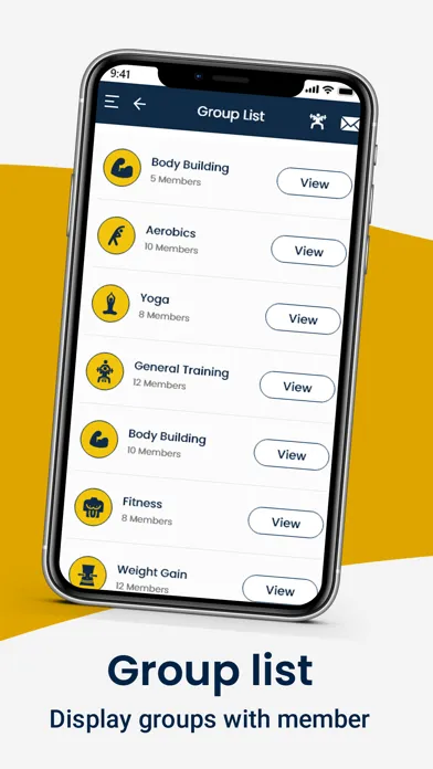 WordPress GYM Application Screenshots