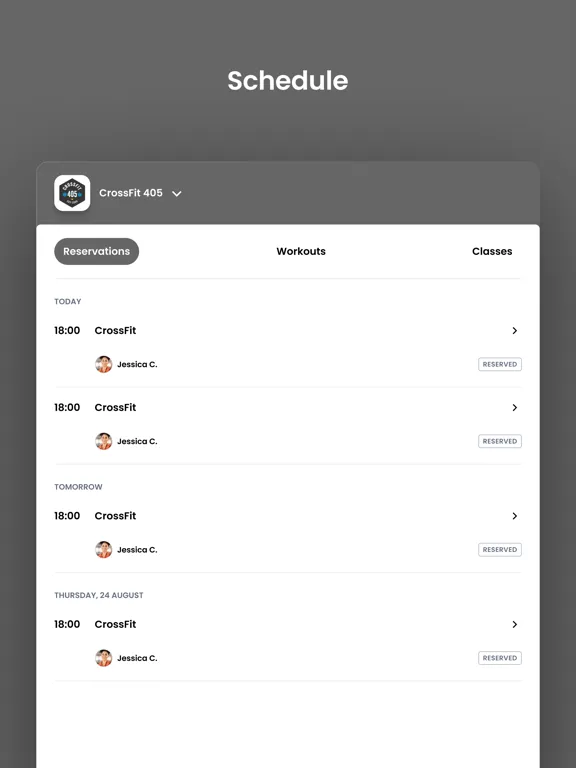 CrossFit 405 iPad  Ekran Görüntüleri