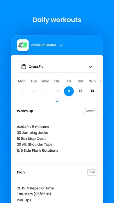 Capturas de tela do CrossFit Beetle