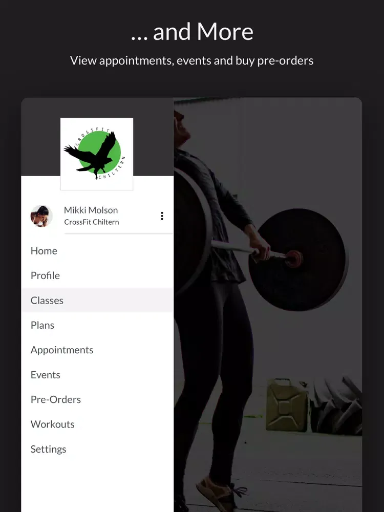 Zrzuty ekranu CrossFit Chiltern iPad 