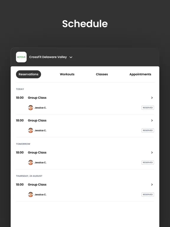 Capturas de tela do CrossFit Delaware Valley iPad 